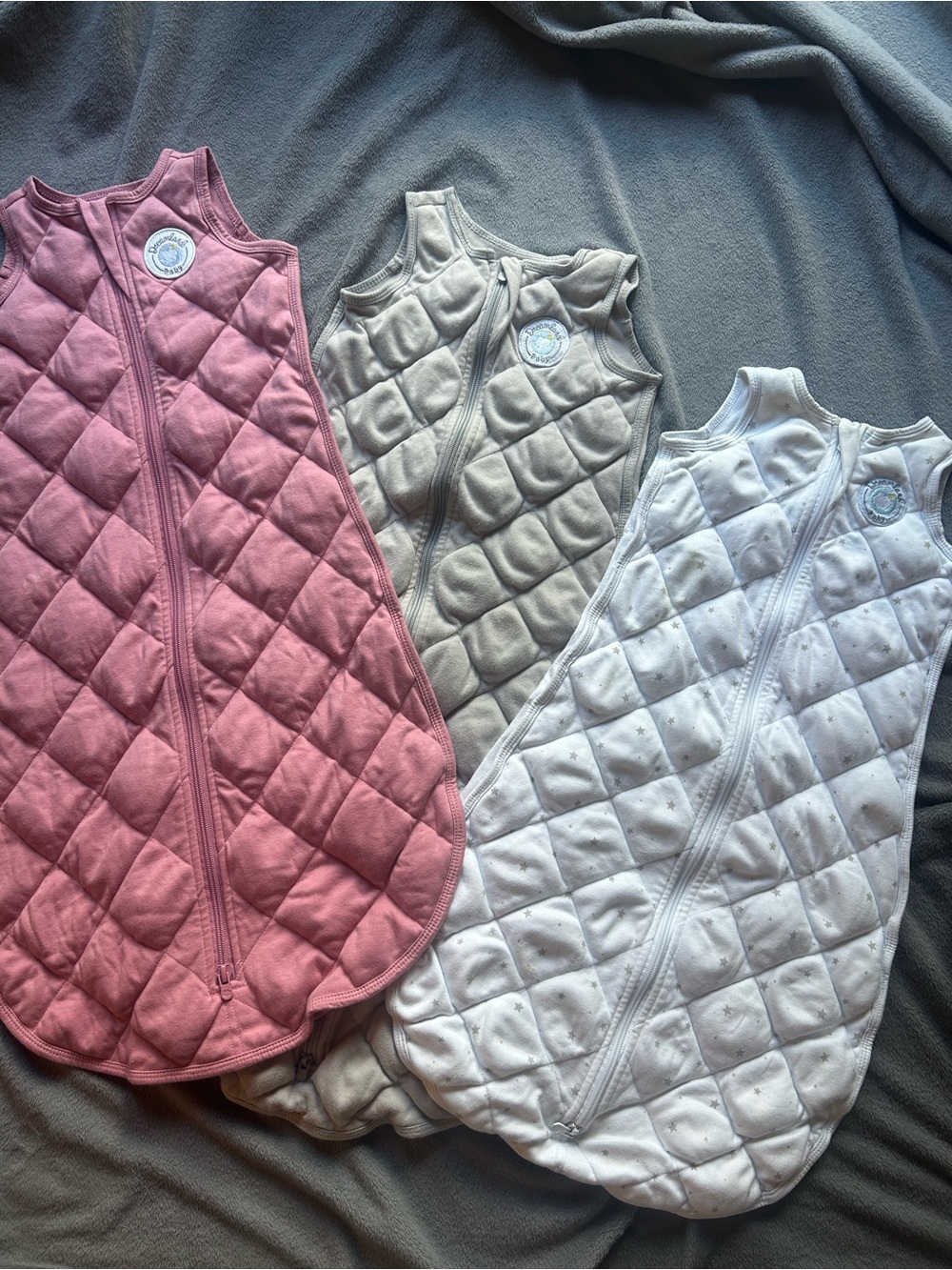 DREAMLAND BABY WEIGHTED SLEEPSACK.WHITE 6-12M,ONLY.SEPARATE LISTING FOR OTHERS